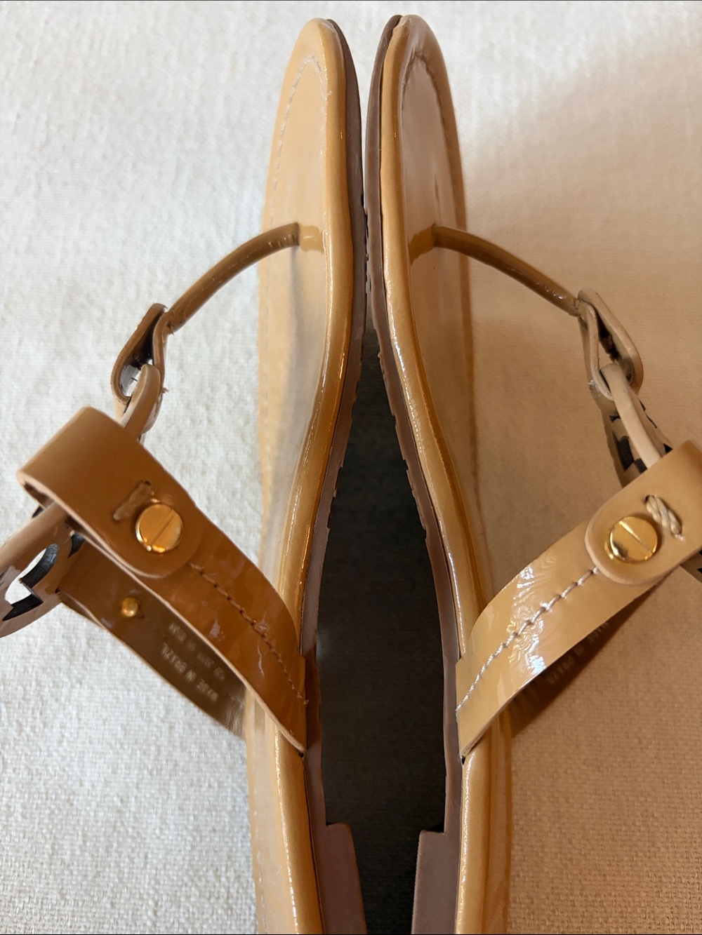 TORY BURCH | Tan Miller Leather Sandal (Women) - Size 8.5M - Picture 13 of 15